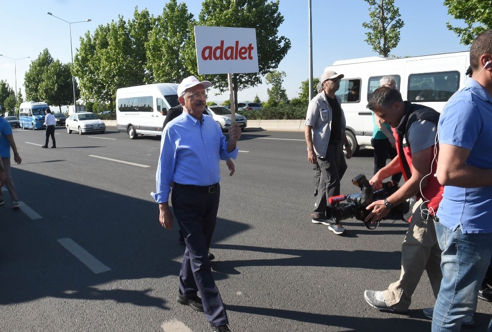 Kılıçdaroğlu’nun, ’Adalet Yürüyüşü’ 2’inci gününde başladı