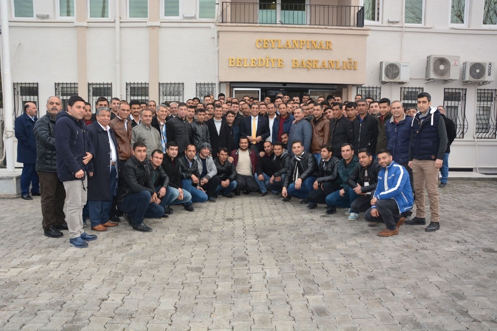 Taşeron işçilerden Başkan Atilla’ya ziyaret