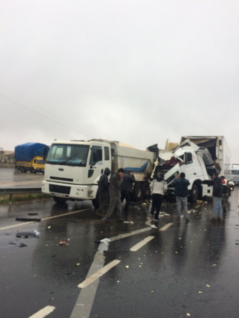 Çamlıdere yolunda trafik kazası...