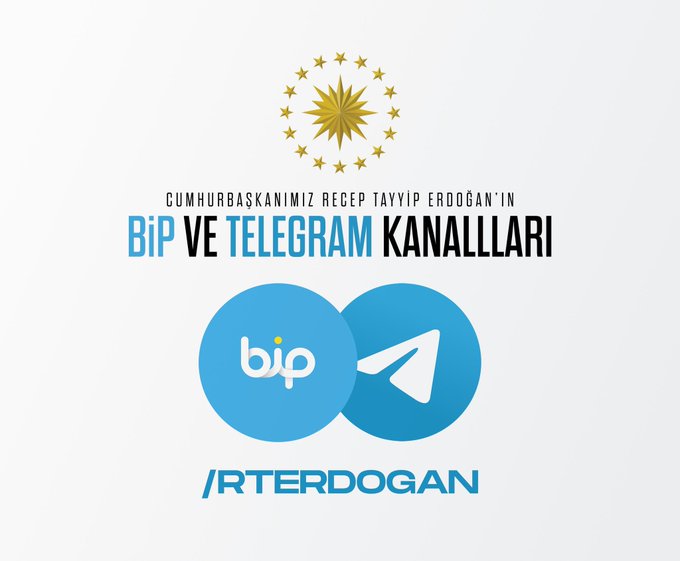 Cumhurbaşkanı Erdoğan Telegram ve BİP’te