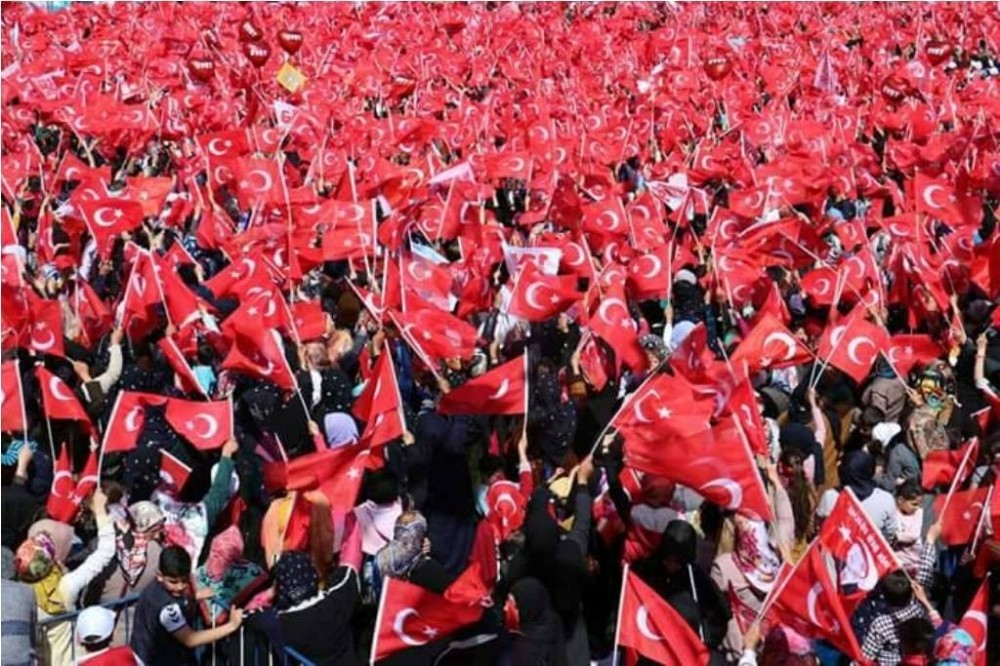 Cumhurbaşkanı Erdoğan’nın mitingine Ceylanpınar’dan rekor katılım