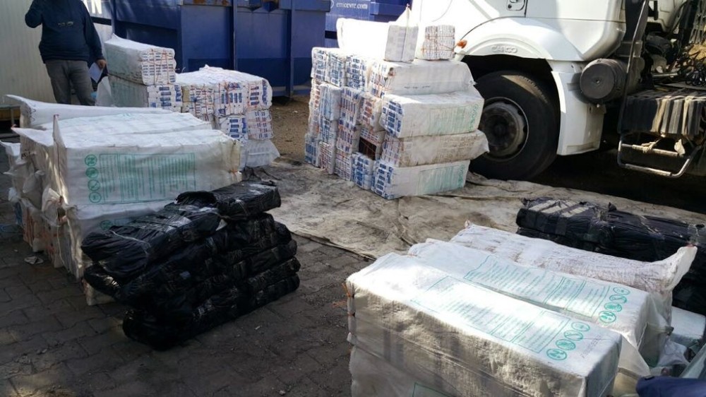 Şanlıurfa’da 31 bin 910 paket kaçak sigara ele geçirildi