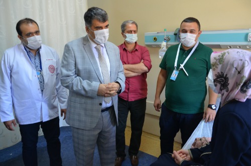 GÜLÜM, Mehmet Akif İNAN Eğitim ve Araştırma Hastanesinde incelemelerde bulundu.
