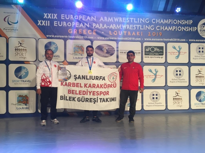 Karaköprü Belediyesporlu Sporcu Avrupa Şampiyonu Oldu