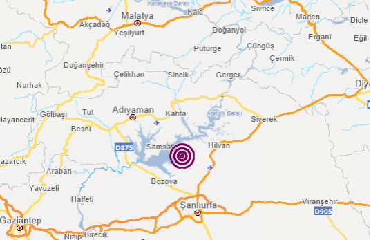 Şanlıurfa Hilvan'da deprem: 4.1 Büyüklüğünde