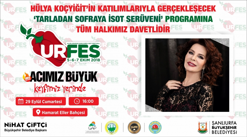 Urfes Tarladan Sofraya isot Serüveni Programı ile Devam Ediyor