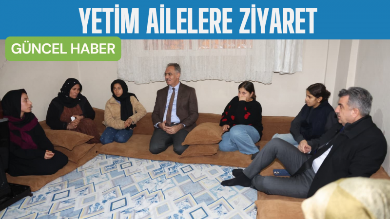 Başkan Kuş ve Günbeği Yetim Ailelerini Ziyaret Etti