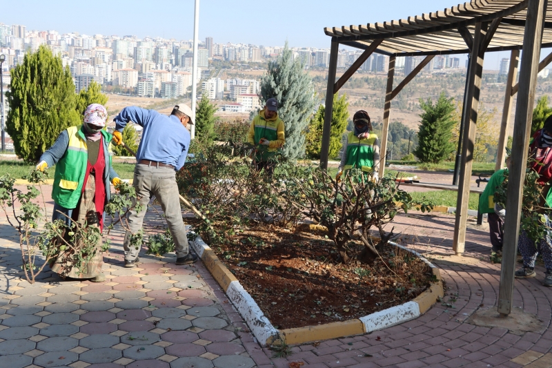 KARAKÖPRÜ’DE PARKLARDA KAPSAMLI BAKIM ÇALIŞMASI YAPILIYOR