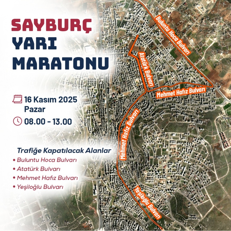 KARAKÖPRÜ’DE SAYBURÇ YARI MARATONU İLE SPOR ŞÖLENİ YAŞANACAK