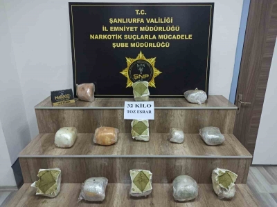 32 kilo esrar ele geçirildi