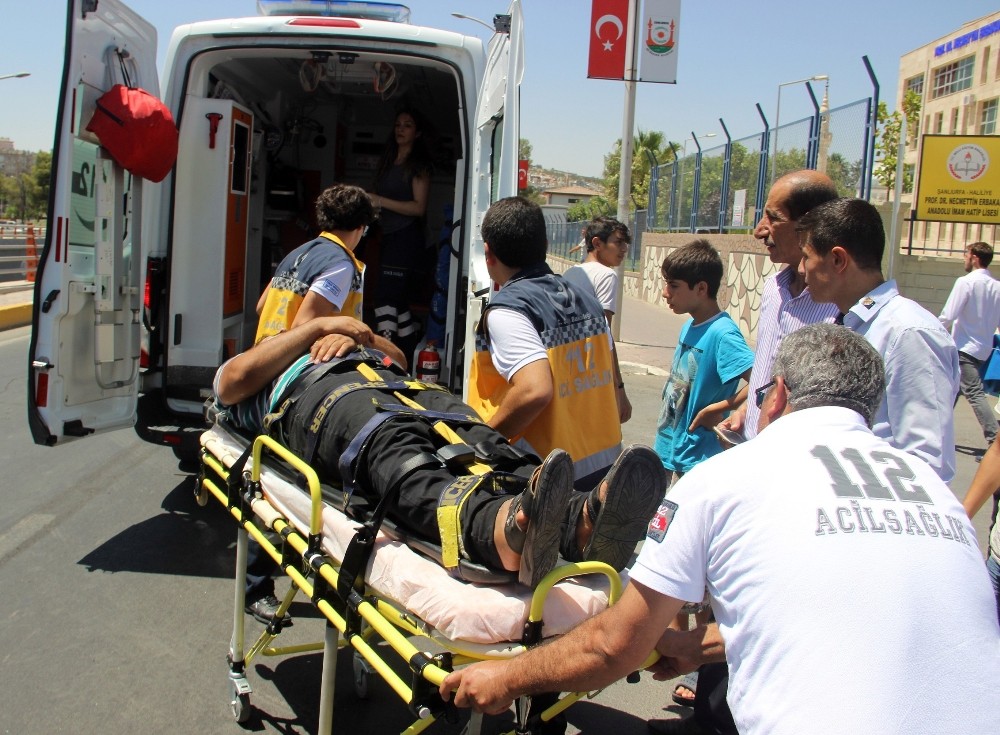 Ters dönen otomobilin sürücüsü ağır yaralandı