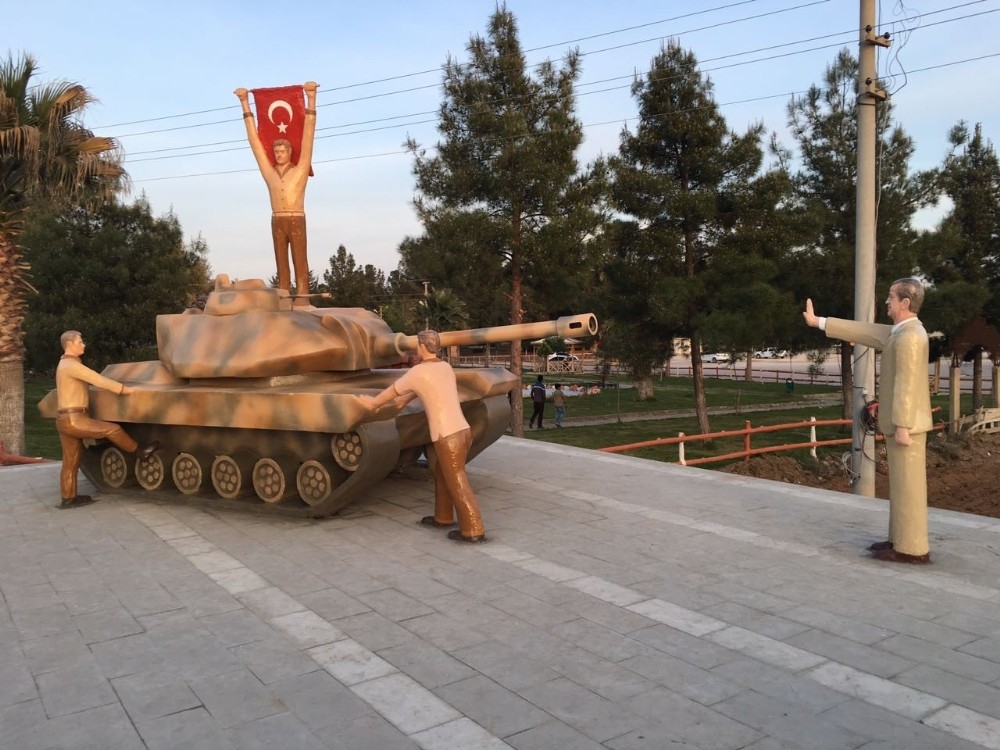 Harran’a 15 Temmuz anıtı dikildi