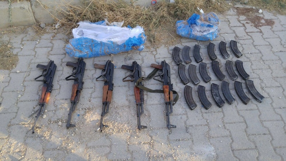 PKK’ya ait olduğu tahmin edilen 5 adet uzun namlulu silah ele geçirildi