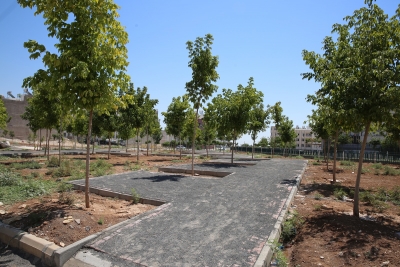 AHMET YESEVİ’DEKİ YENİ PARKLARDA ÇALIŞMALAR SÜRÜYOR