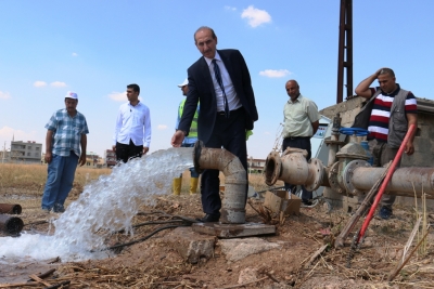 AKÇAKALE BELEDİYESİ ATIL ÜÇ SU KUYUSUNU HALKIN HİZMETİNE SUNDU