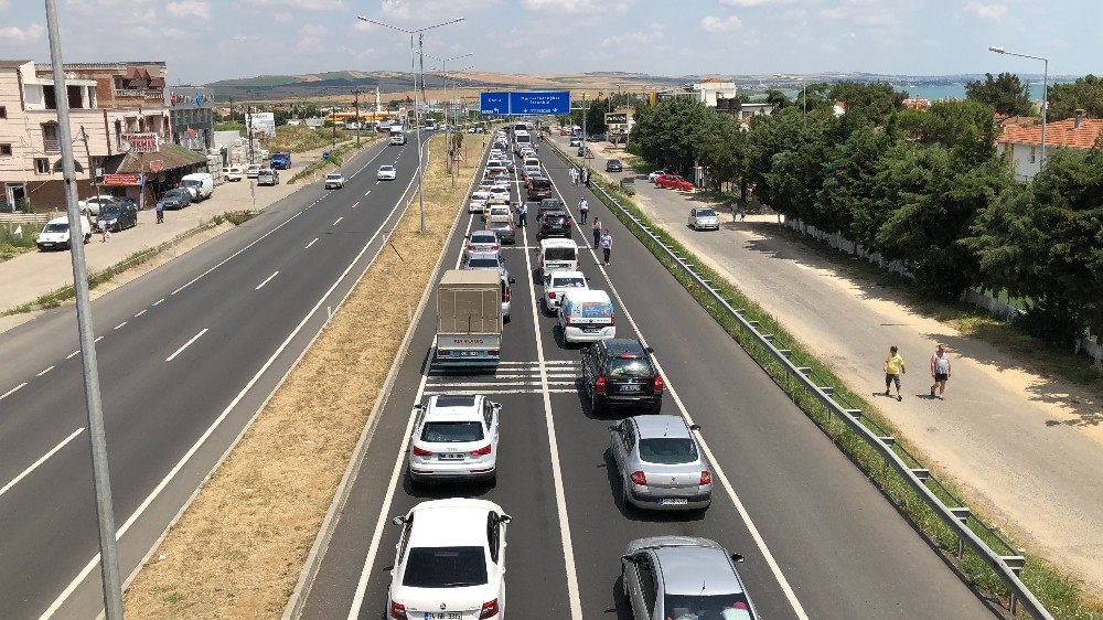 Dönüş yolunda yoğunluk