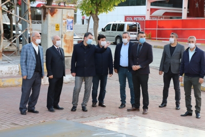 BAŞKAN BAYDİLLİ MESAİYE SAHA GEZİSİYLE  BAŞLADI