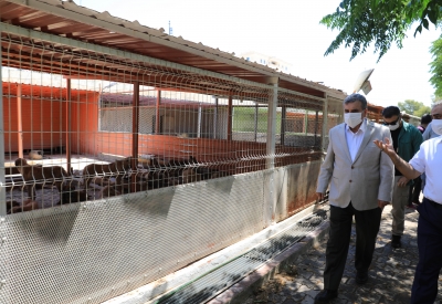 BAŞKAN BEYAZGÜL, HAYVAN BARINAĞINI ZİYARET ETTİ