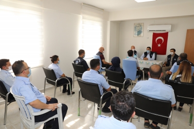 BAŞKAN CANPOLAT, ZABITALARLA BİR ARAYA GELEREK HAFTALARINI KUTLADI