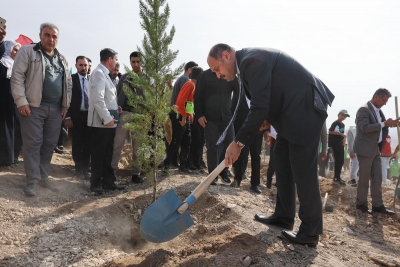 BAŞKAN GÜLPINAR, “MİLLİ AĞAÇLANDIRMA GÜNÜ”NDE FİDAN DİKTİ
