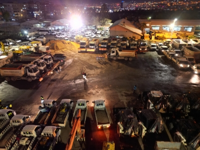 BÜYÜKŞEHİR BELEDİYESİ KAR YAĞIŞI ÖNCESİ TÜM TEDBİRLERİNİ ALDI