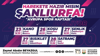 BÜYÜKŞEHİR İLE AVRUPA SPOR HAFTASI BAŞLIYOR