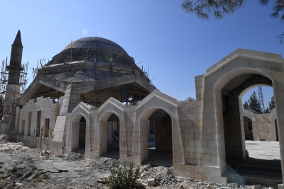 BÜYÜKŞEHİR'İN EYÜPNEBİ'DEKİ CAMİİ İNŞAATI DEVAM EDİYOR
