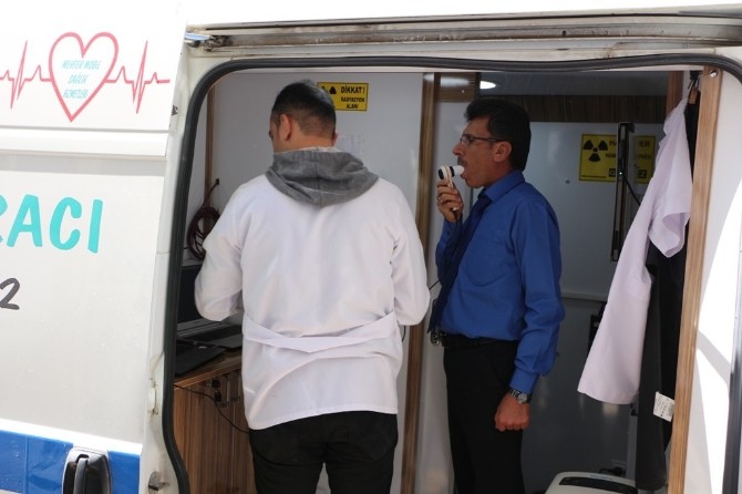 Ceylanpınar Belediyesi personeli sağlık taramasından geçti