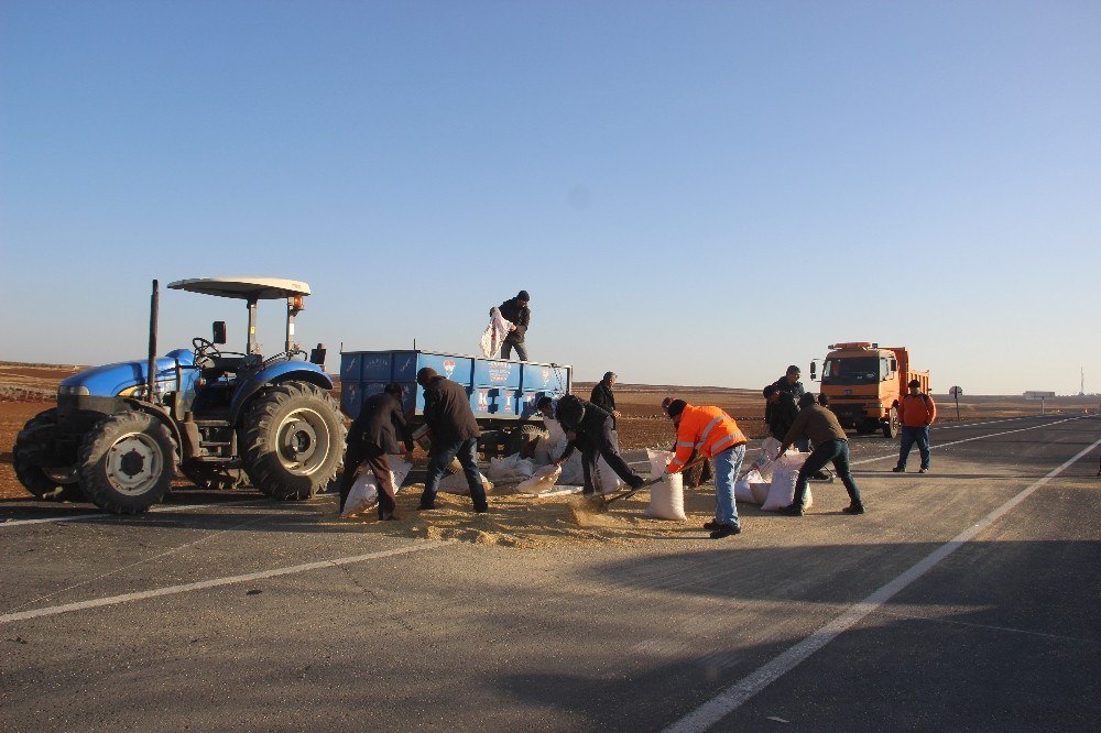 Fransa’dan gelen engelli sürücü traktöre çarptı