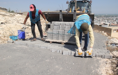 EYYÜBİYE BELEDİYESİ, YOL YAPIMINI ARALIKSIZ SÜRDÜRÜYOR. 