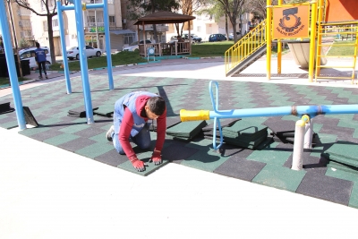 HALİLİYE’DE PARKLAR BAHARA HAZIRLANIYOR