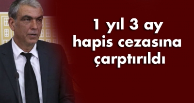 HDP milletvekiline 1 yıl 3 ay hapis cezası verildi