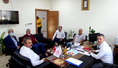 K. Karaköprü Belediyespor Yönetiminden Şanlıurfa Büyükşehir Belediyesi Spor Şb.Müdürlerine ziyaret