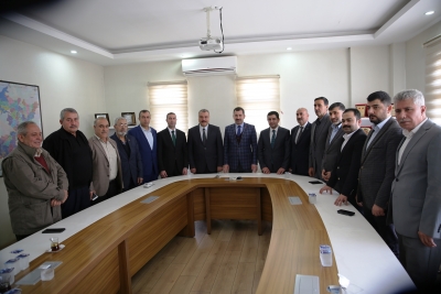 KARAKÖPRÜ BELEDİYESPOR YÖNETİMİNDEN BAŞKAN BAYDİLLİ’YE ZİYARET