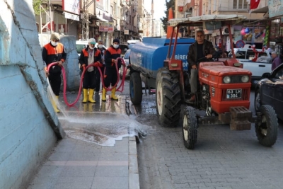 KENTİN HER NOKTASI DEZENFEKTE EDİLİYOR