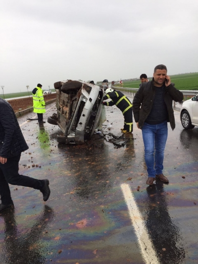 Şanlıurfa Diyarbakır yolunda kaza