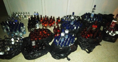 Şanlıurfa’da 345 şişe sahte içki ele geçirildi