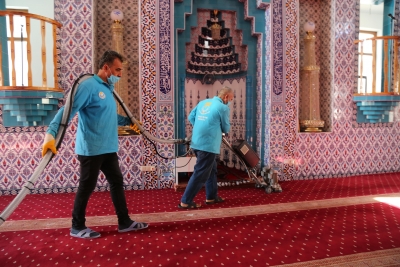 Şanlıurfa’da camiler Ramazan Bayramı’na hazır