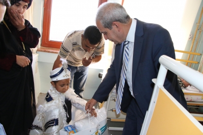 Sünnet Çocuklarına Başkan Demirkol'dan Ziyaret