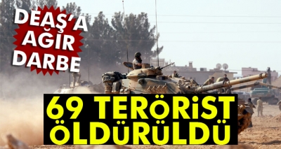 TSK: “24 saat içerisinde 69 DEAŞ mensubu terörist etkisiz hale getirildi”