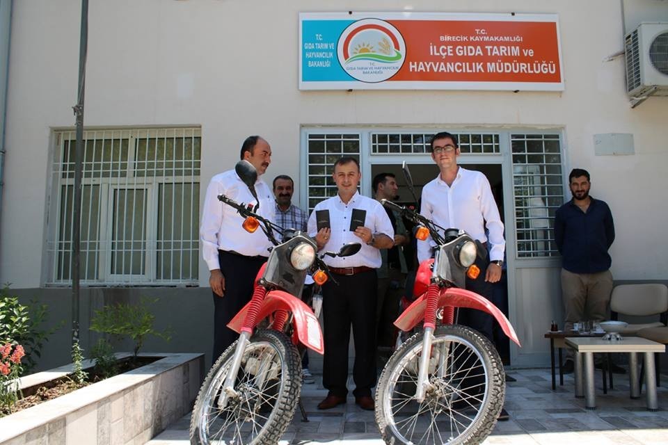 Birecik Emniyet Müdürlüğüne 2 motosiklet