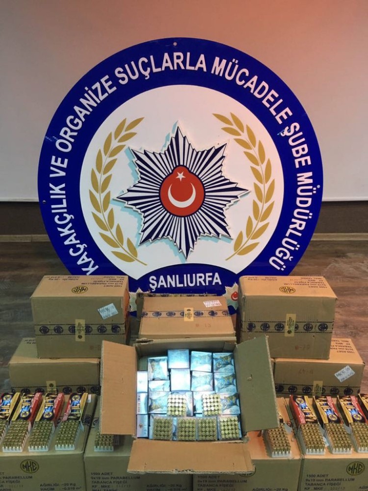Suruç’ta 20 bin mermi ele geçirildi