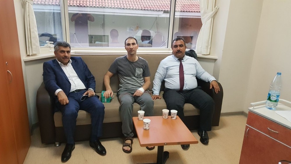 Müdür Ateş, kalp nakli bekleyen personele ziyaret