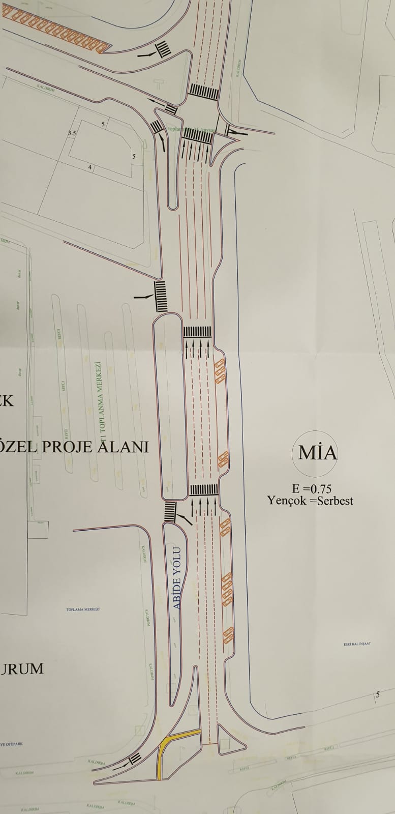 18 Mart Caddesinde düzenleme.