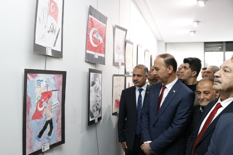 15 Temmuz Kahramanları Resim Sergısı Açıldı