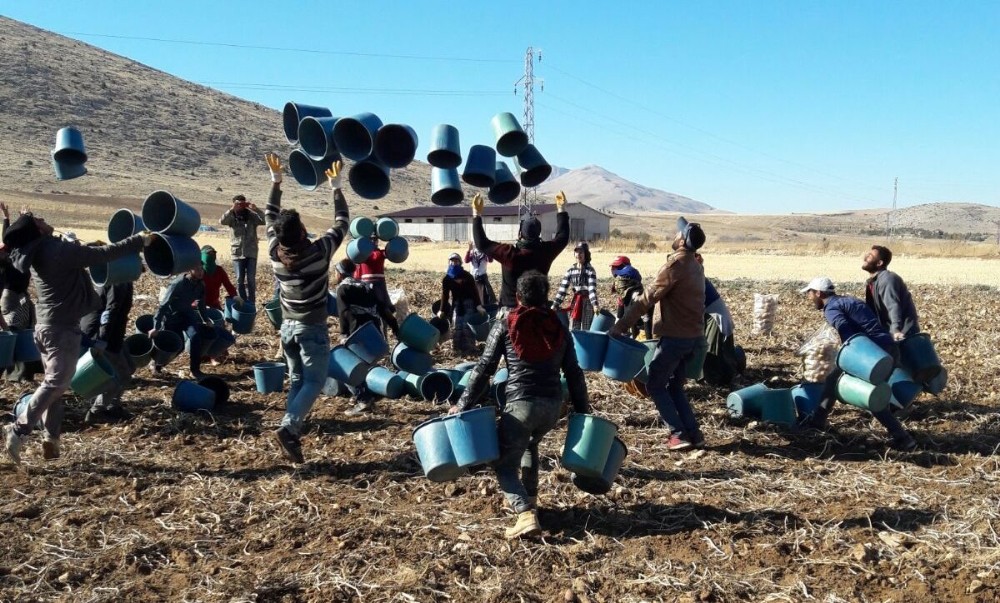 Kova görüntüleri ortalığı karıştırdı