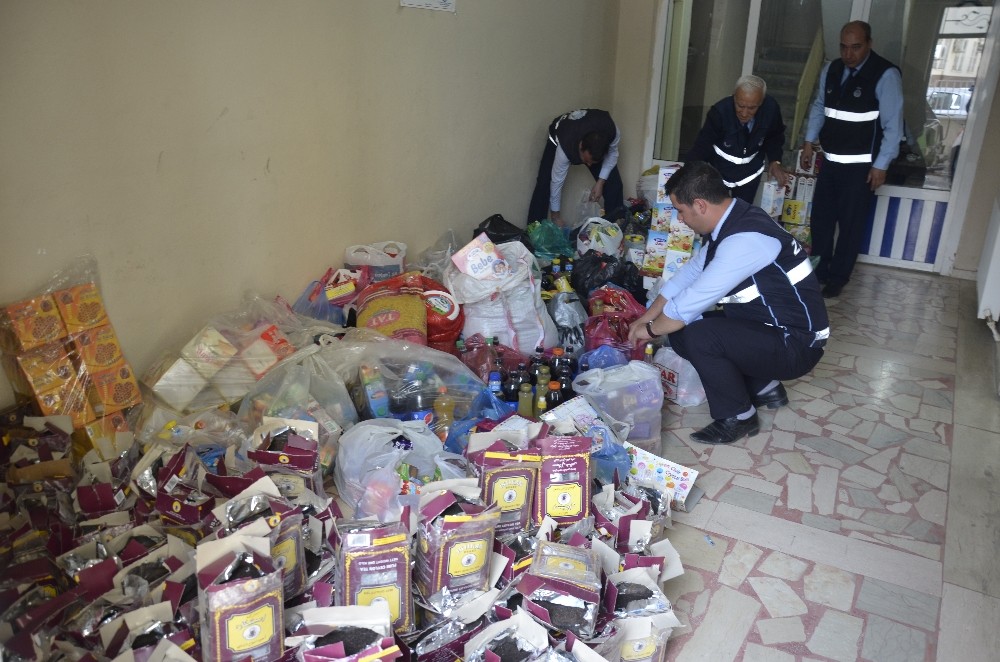 1,5 ton bozuk gıda maddesi imha edildi