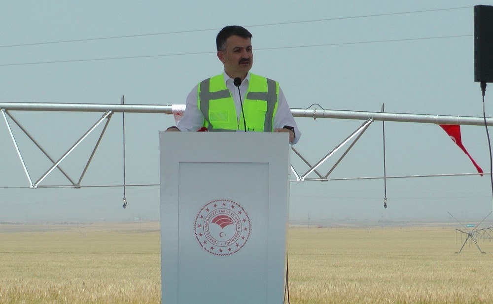 Açılışını Bakan Pakdemirli yaptı. Ceylanpınar TİGEM sulanıyor