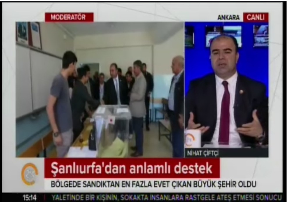 Başkan Çiftçi canlı yayında Şanlıurfa’nın başarısını anlattı