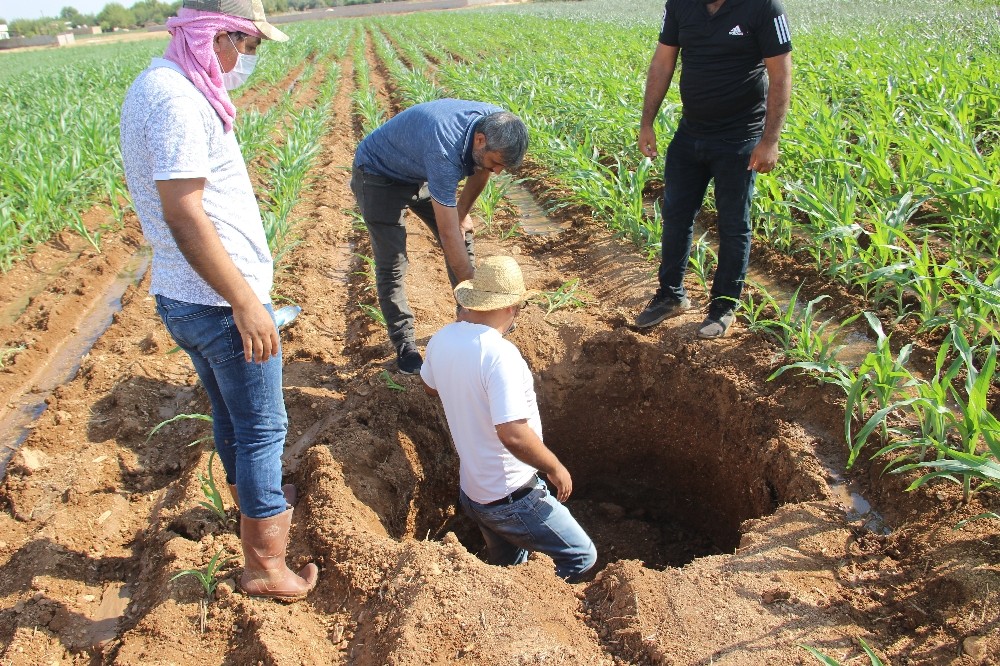 Deprem sonrası Şanlıurfa’da dev obruk